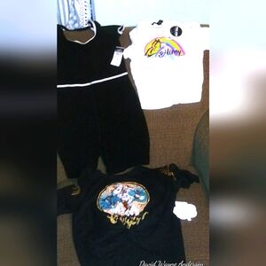 Lot Of 3 Short Sleeve Shirts One Is A Shorts Suite The Other Two Are Graphic Tee